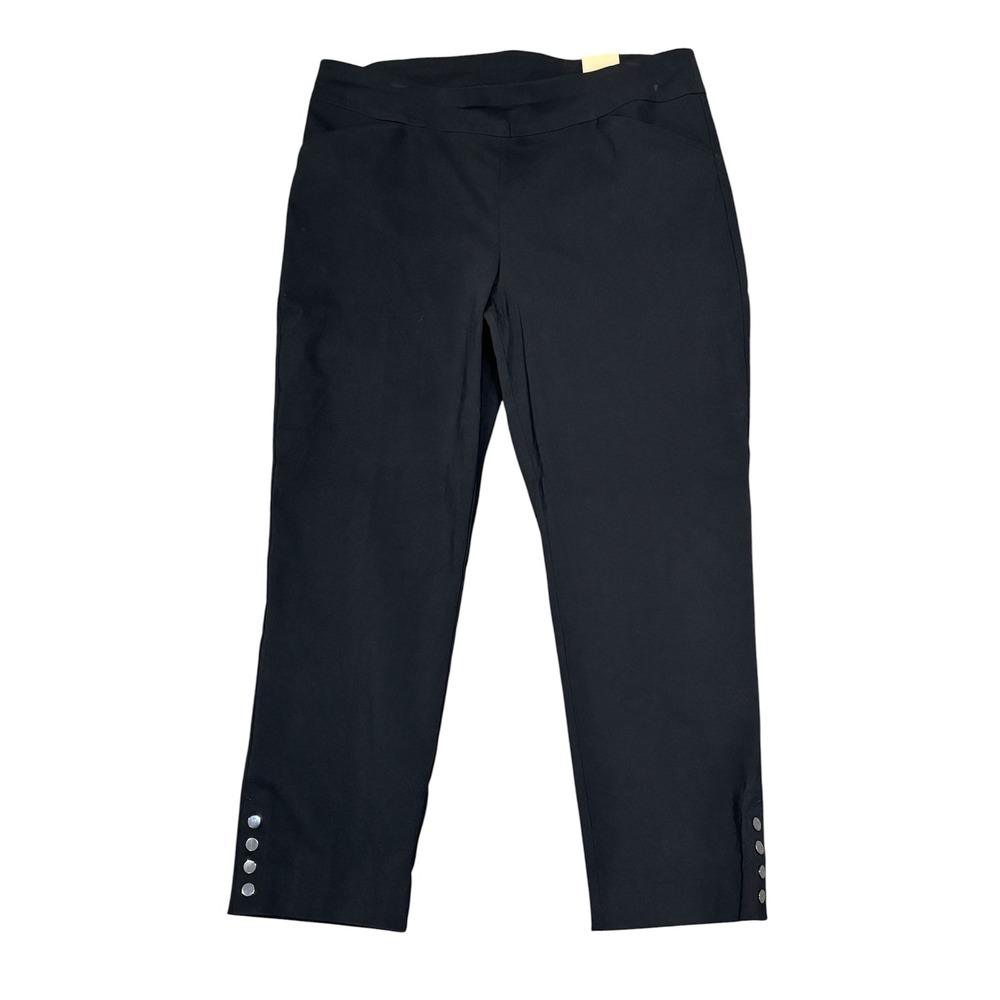 Chico's NWT Josie Slim Ankle Pants Size 3 Black Perfect Stretch $69.95